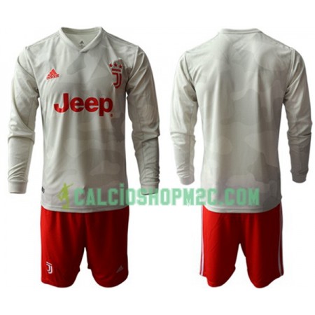 Juventus Bambino Maglia Trasferta 2019/2020 Manica Lunga (+ Pantaloncini)